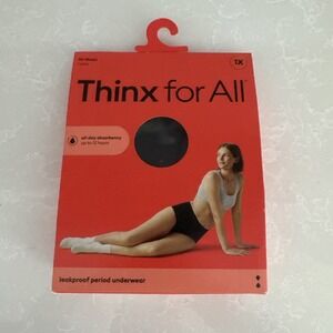 Thinx For All Period Panty Size 1 X High Waist Black